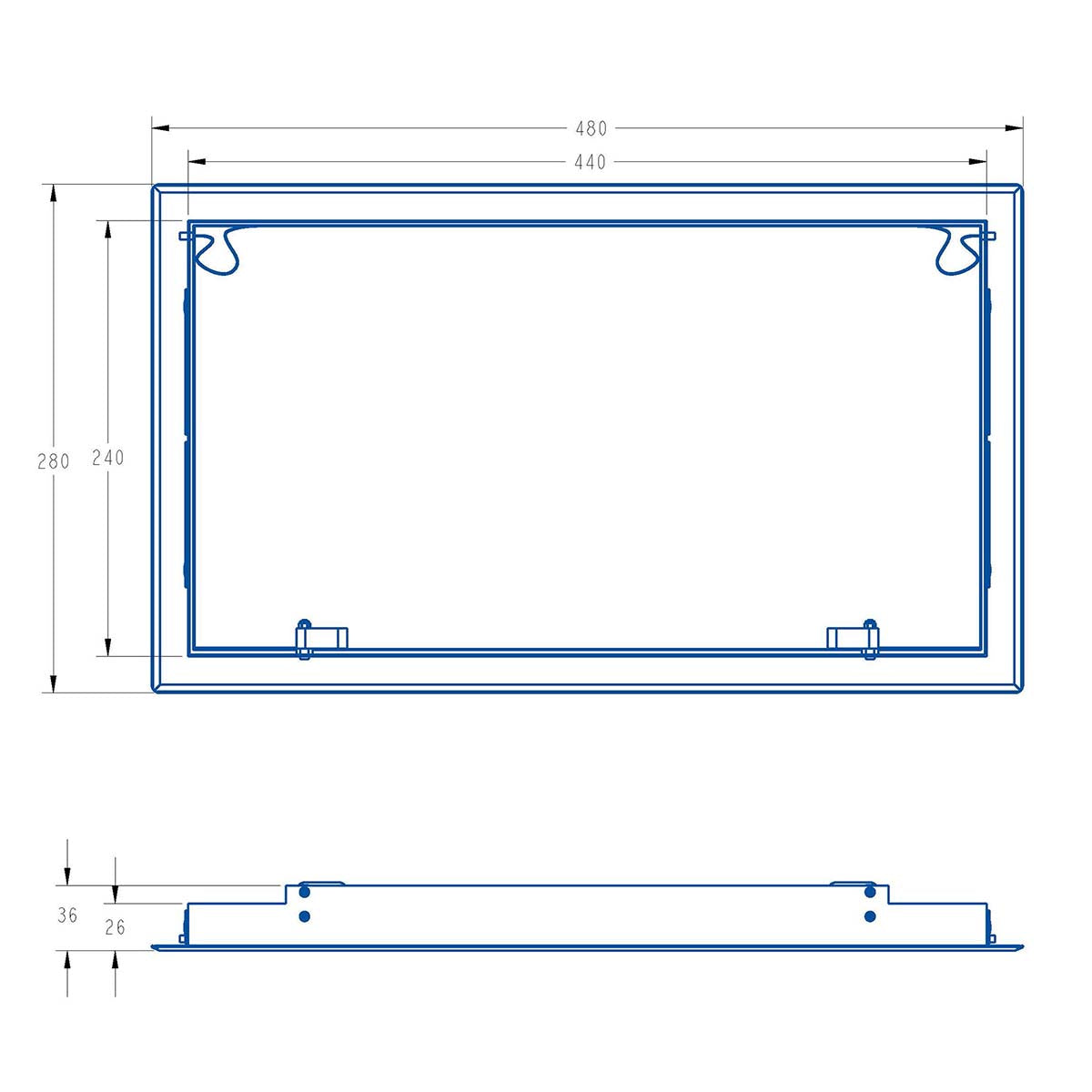 Puerta de inspección de acero