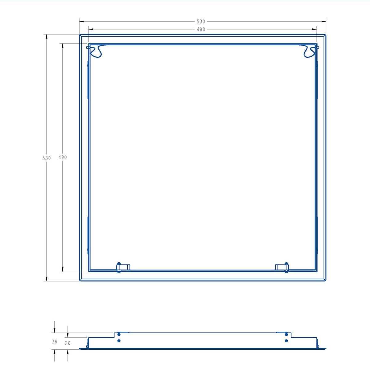 Puerta de inspección de acero