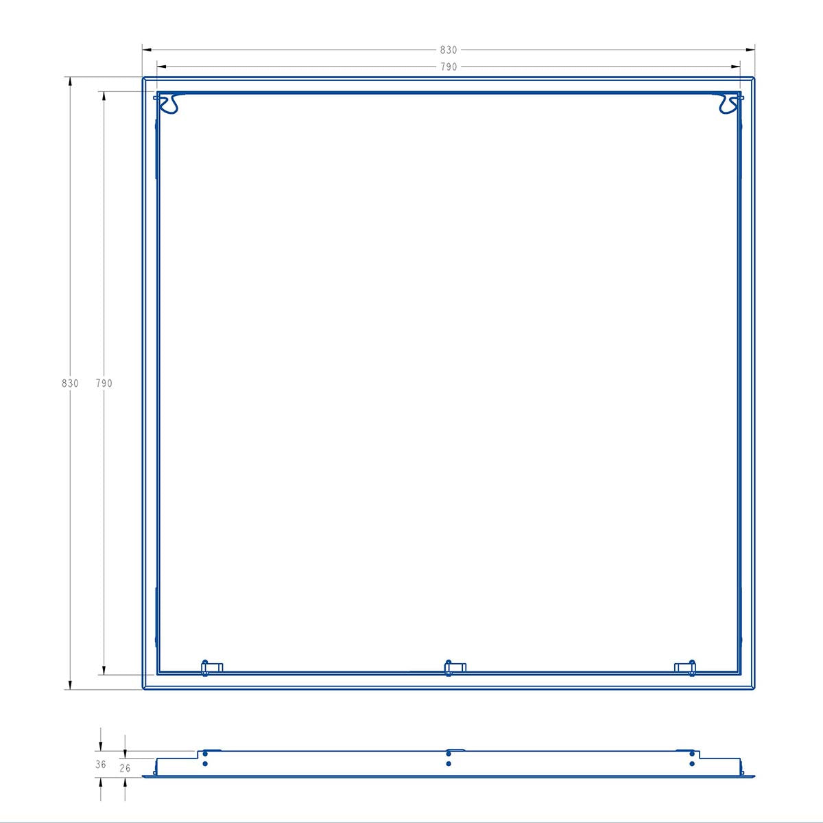 Puerta de inspección de acero