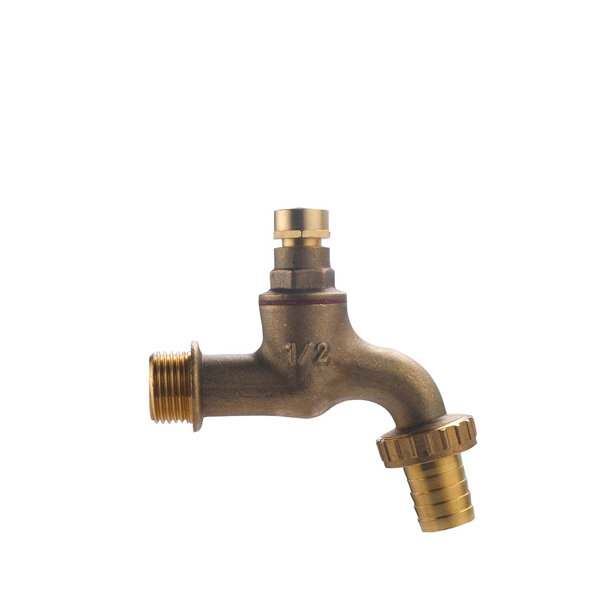 Grifo de cabeza oculta entrada macho G1/2" - macho G3/4" con enlace en punta Ø15