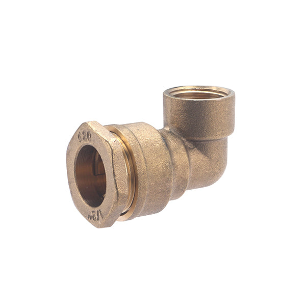 Codo latón hembra para PE
