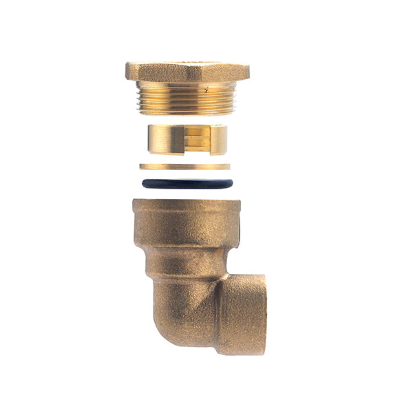 Codo latón hembra para PE