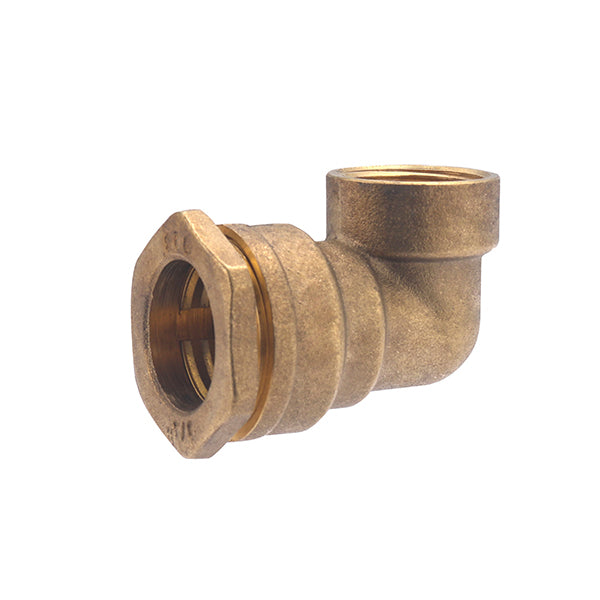 Codo latón hembra para PE