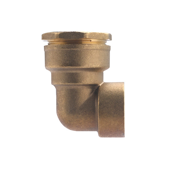 Codo latón hembra para PE