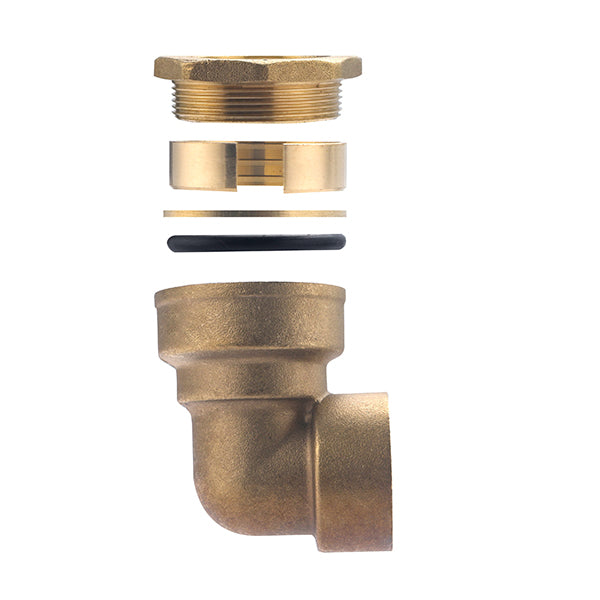 Codo latón hembra para PE