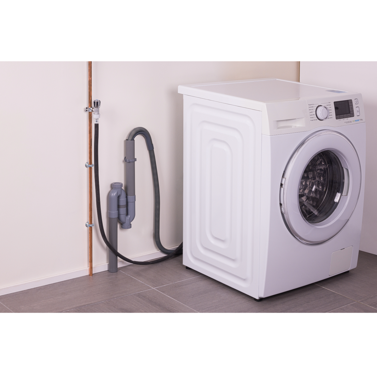 Grifo autoperforante con válvula instalación