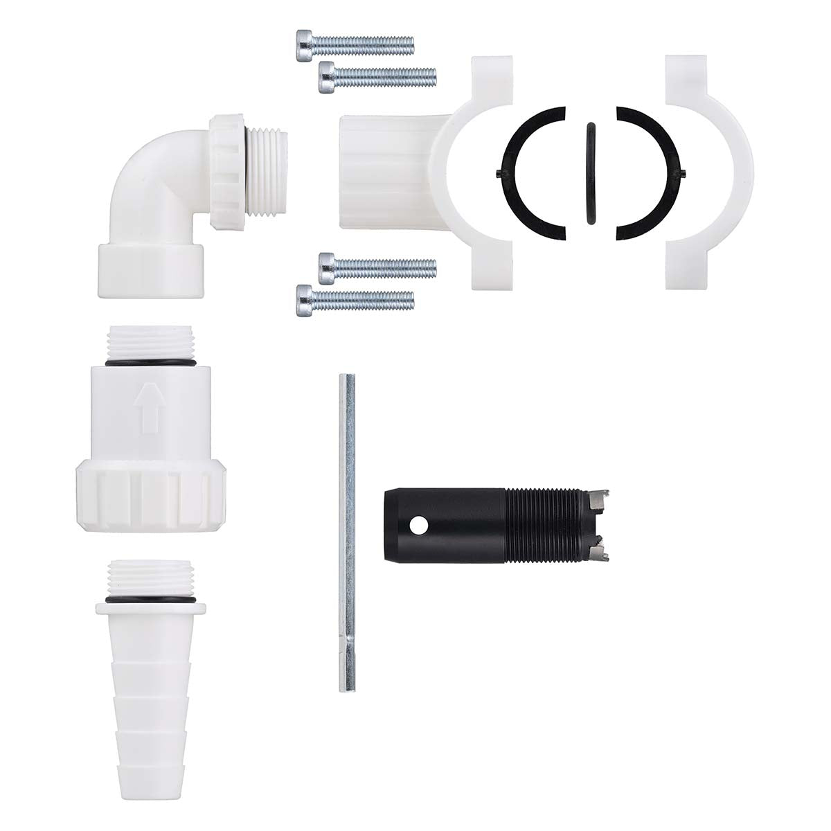 brida de desagüe autoperforante