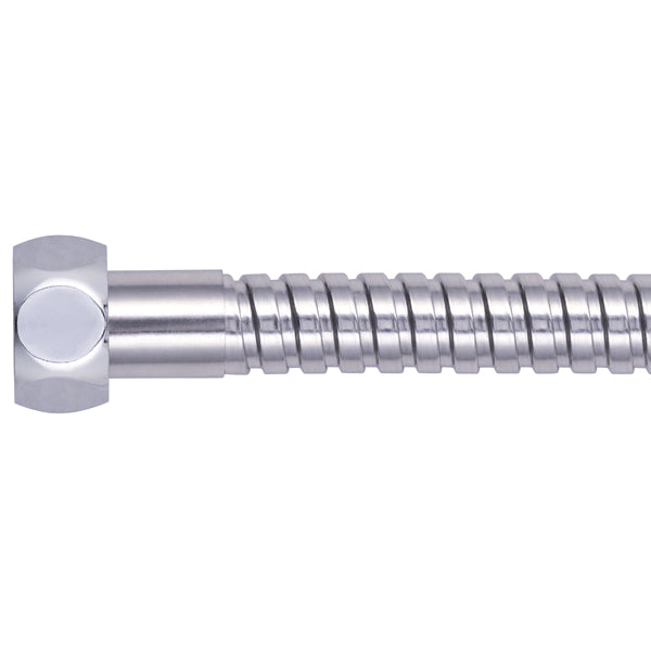 Latiguillo inox doble grapa cromado 1.50m