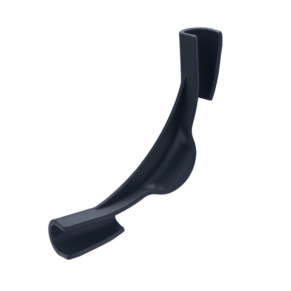 Soporte en forma de escuadra con guía para tubo revestido