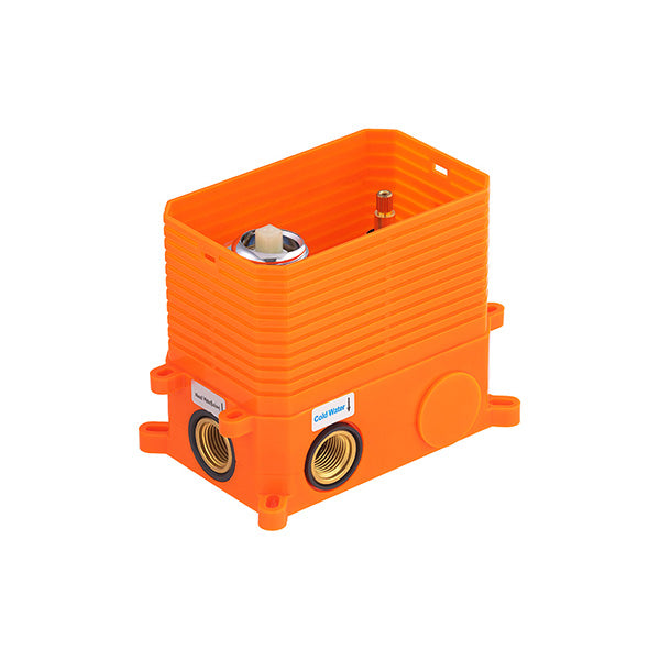 Mezclador mecánico empotrable para ducha cromado