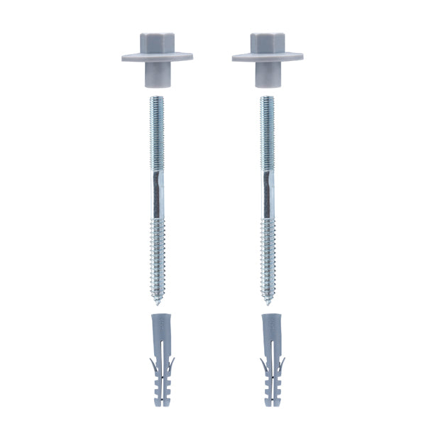 Fijacion lavabo pared sólida con tuercas de refuerzo