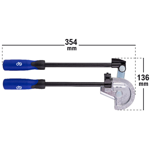 Dobladora manual de tubo de cobre 180°