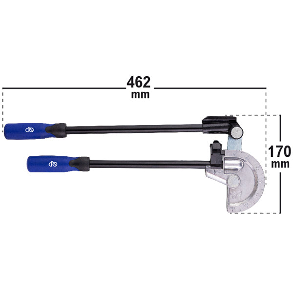 Dobladora manual de tubo de cobre 180°