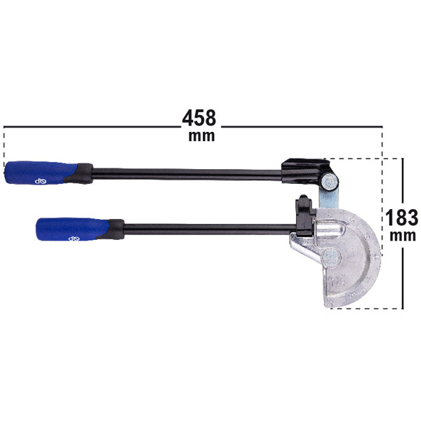 Dobladora manual de tubo de cobre 180°