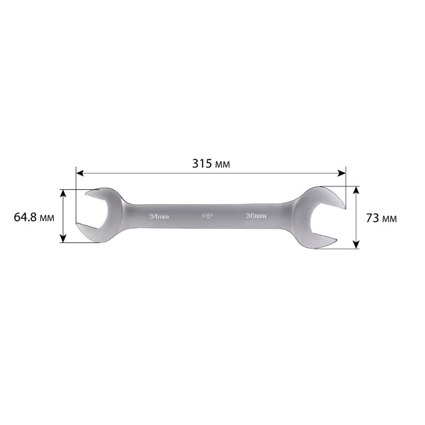 Llave fija de doble boca 34x36 mm
