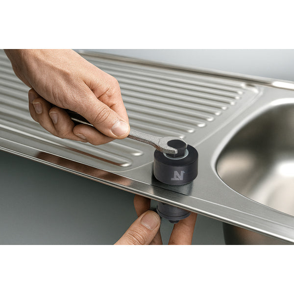 Perforador hexagonal de metal para fregadero