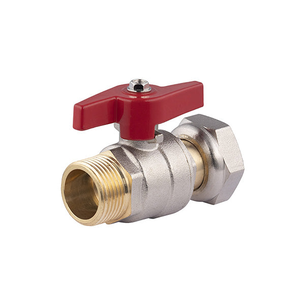 Válvula con palomilla macho - hembra tuerca libre 3/4