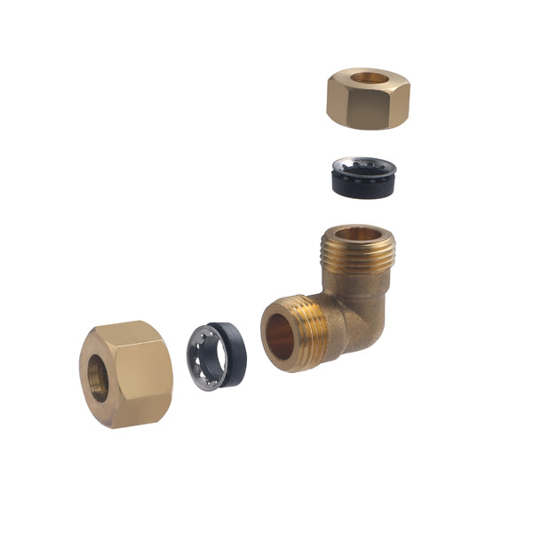 Codo junta mixta igual