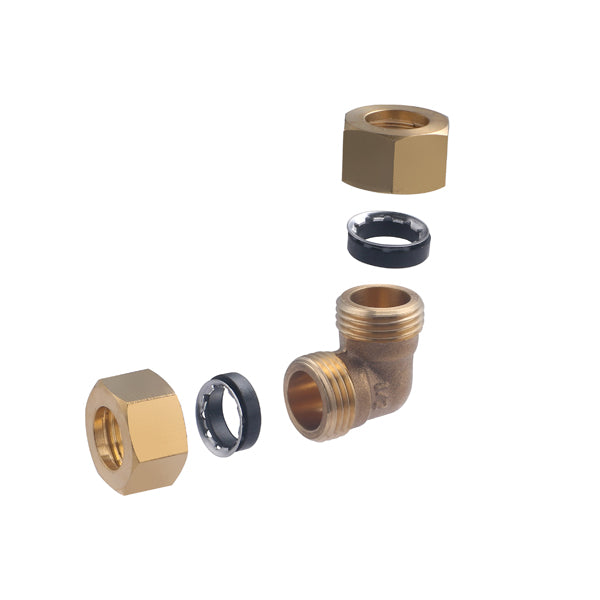 Codo junta mixta igual