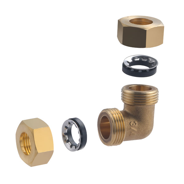 Codo junta mixta igual