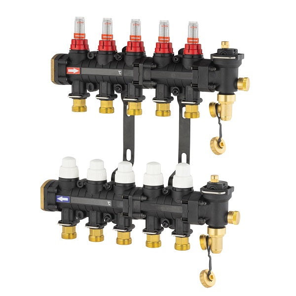 Colector para suelo radiante / refrescante 5 circuitos