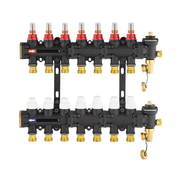 Colector para suelo radiante / refrescante 7 circuitos