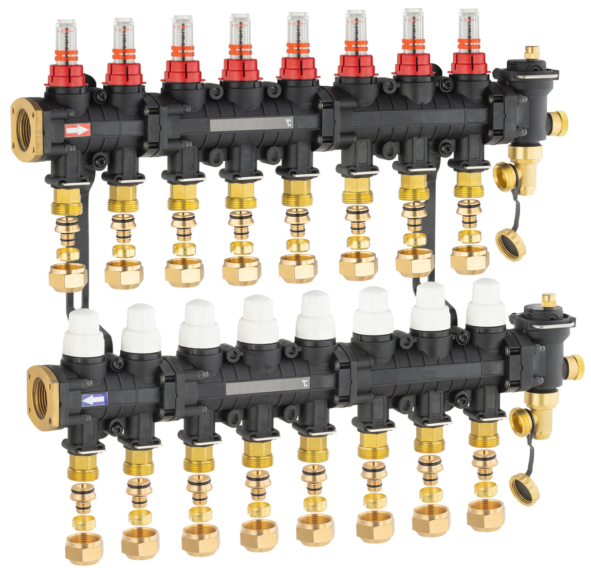 Colector para suelo radiante / refrescante