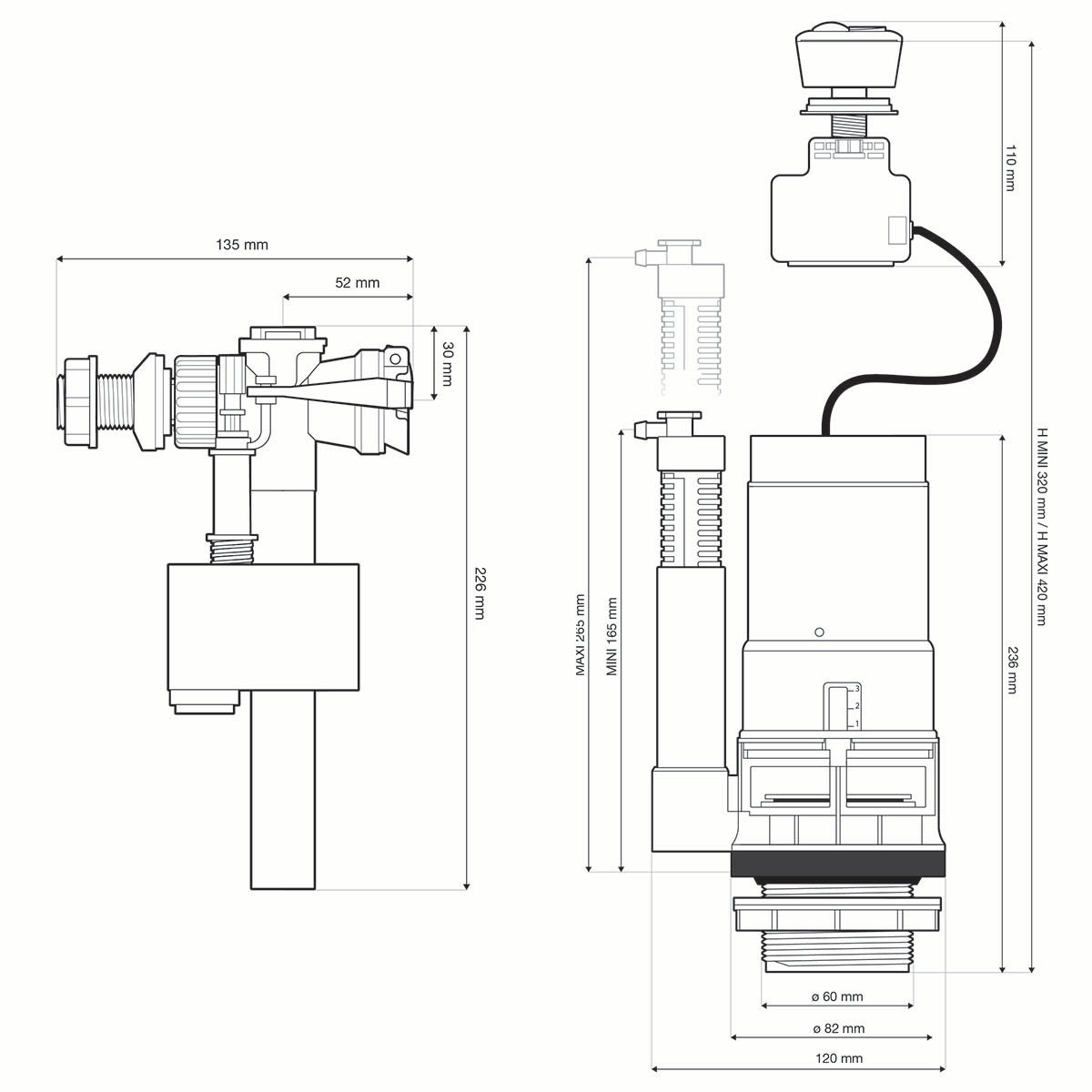 mecanismos cisternas wc