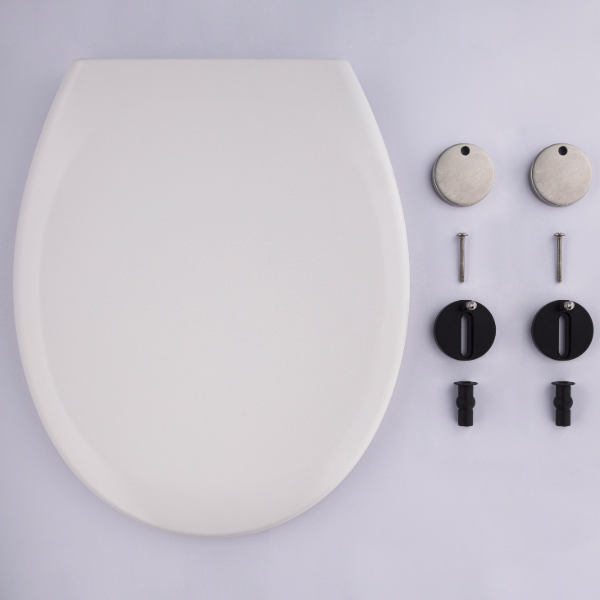 Asiento de inodoro termoestable blanco