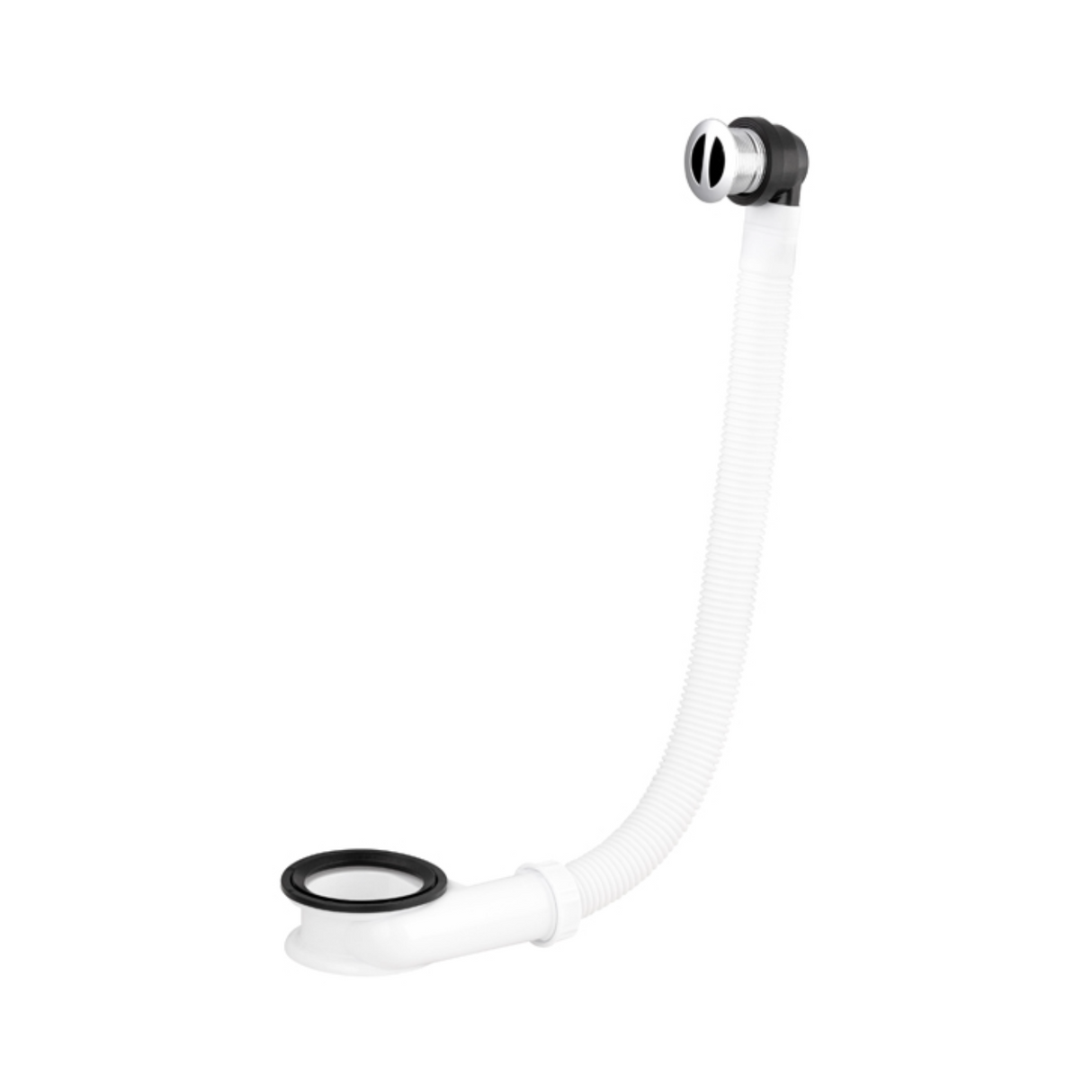 Desague fregadero con rebosadero y intercalador Ø24/30