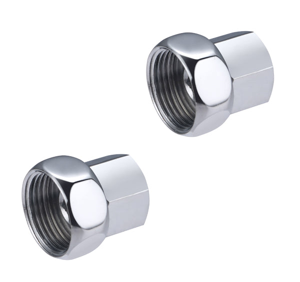 Par de racores sanitarios rectos con tuerca giratoria