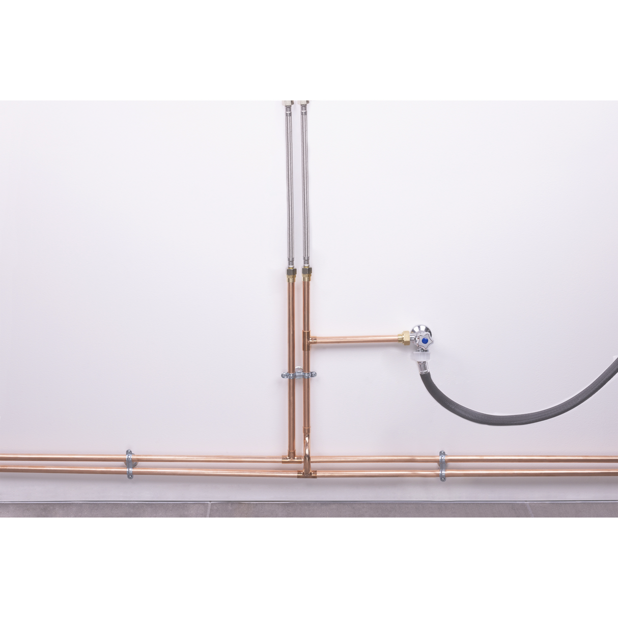 Grifo de fijación para lavadora instalación