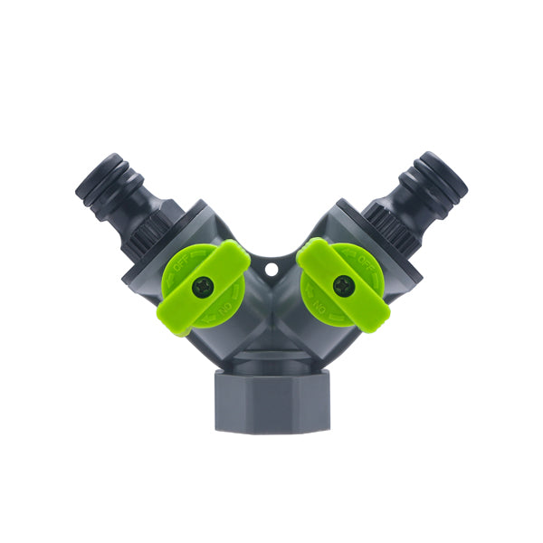 Selector doble conector automático plástico