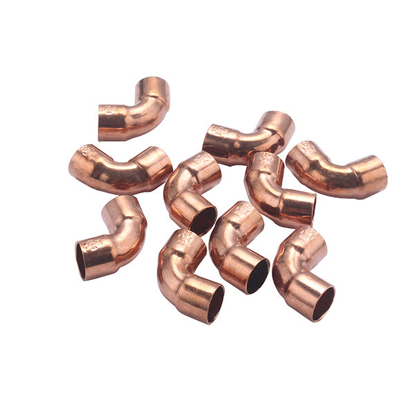 Codo Cobre a Soldar 90° Pequeño Radio 90 CU