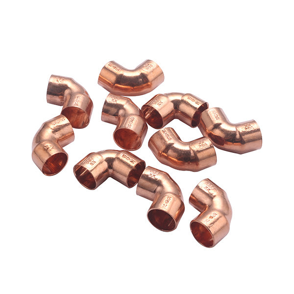 Codo Cobre a Soldar 90° Pequeño Radio 90 CU