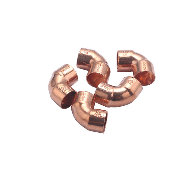 Codo Cobre a Soldar 90° Pequeño Radio 90 CU