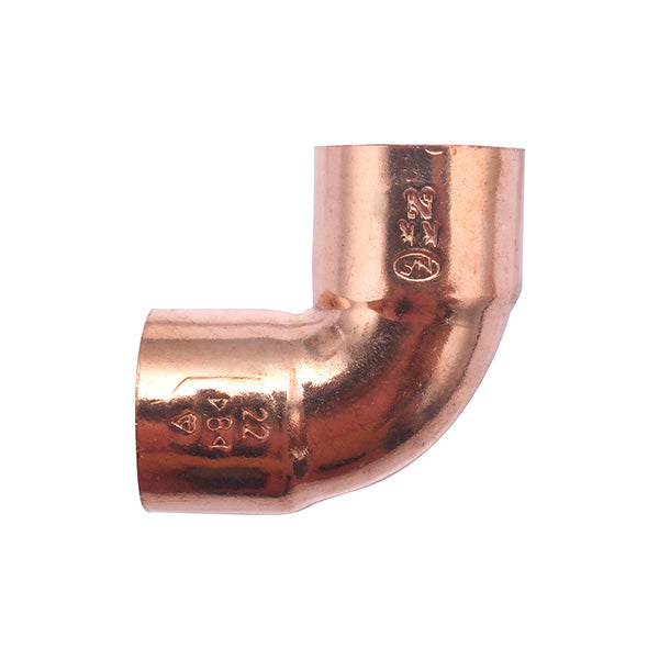 Codo Cobre a Soldar 90° Pequeño Radio 90 CU