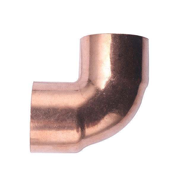 Codo Cobre a Soldar 90° Pequeño Radio 90 CU