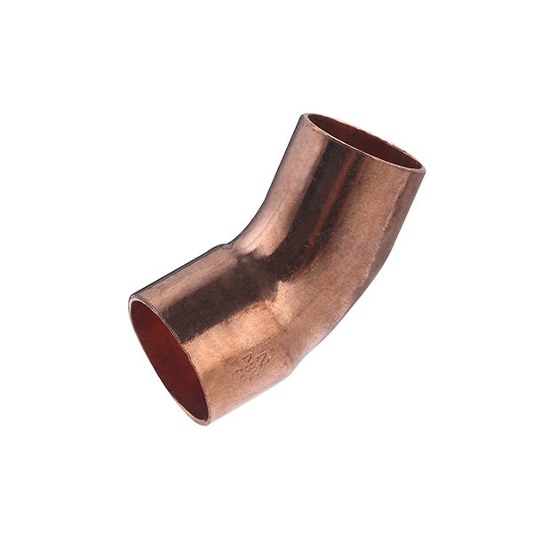 Codo Cobre a Soldar 45° Macho Hembra 40 CU