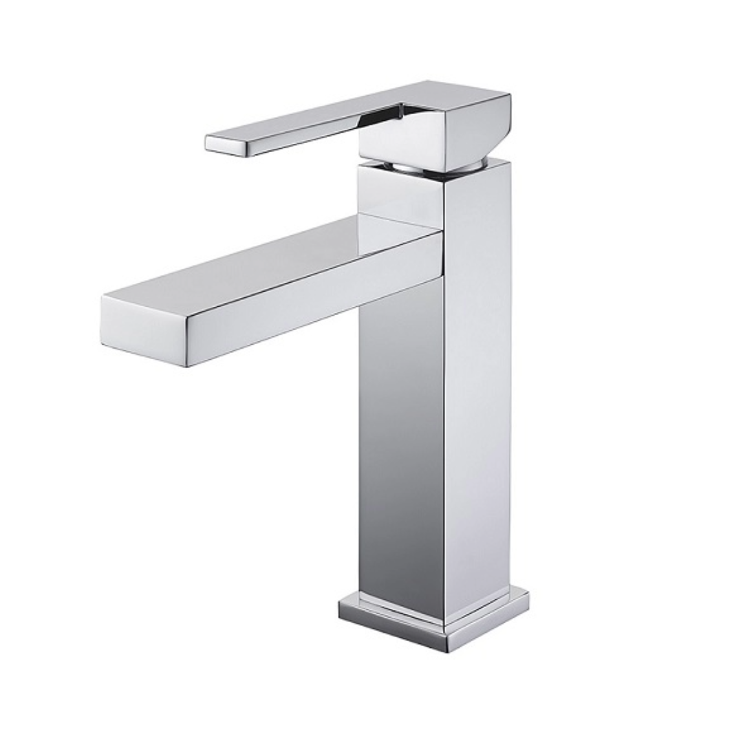 Mezclador monomando de lavabo cromado