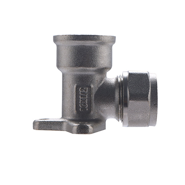 Codo mural a compresión hembra  diametro 16 y 20