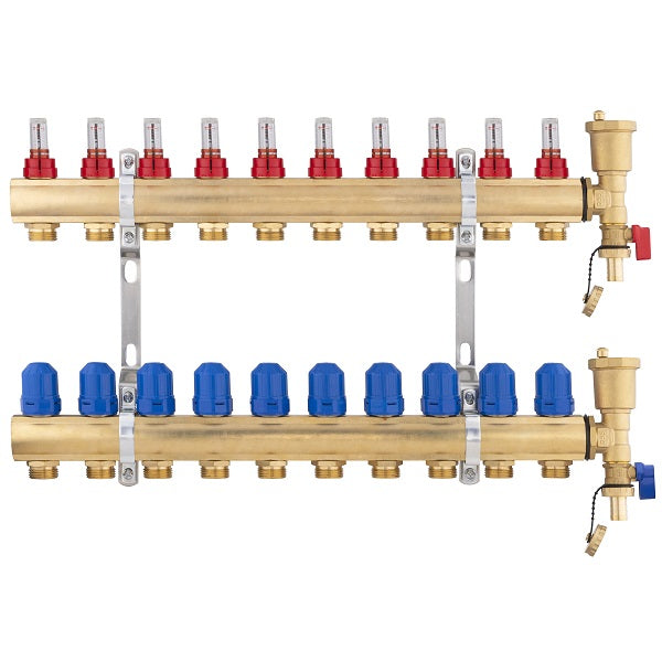 Colector para suelo radiante 10 circuitos