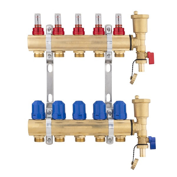 Colector para suelo radiante 5 circuitos