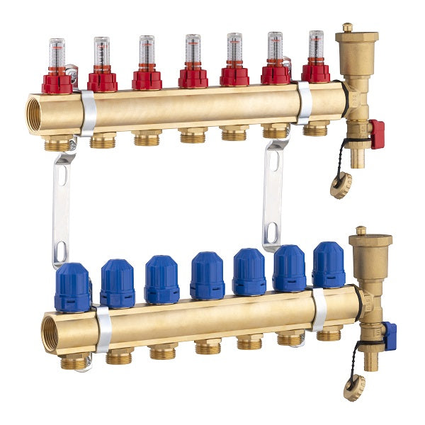 Colector para suelo radiante 7 circuitos