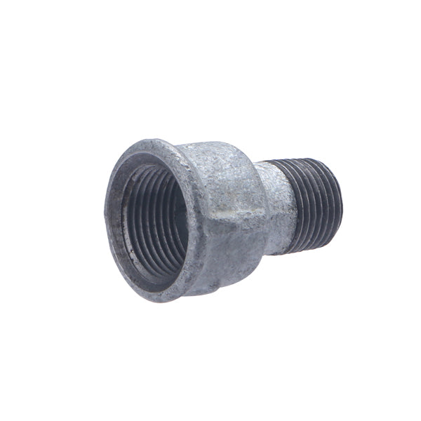 Manguito galva doble rosca reducido hembra - macho