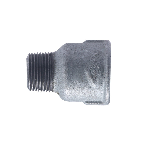 Manguito galva doble rosca reducido hembra - macho