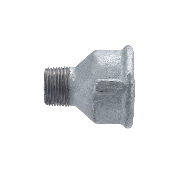 Manguito galva doble rosca reducido hembra - macho