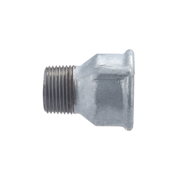 Manguito galva doble rosca reducido hembra - macho