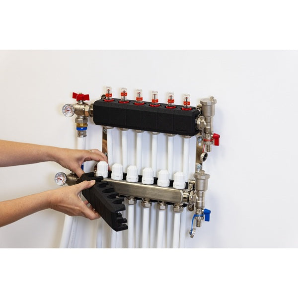 Aislante para colector de acero inoxidable de suelo radiante