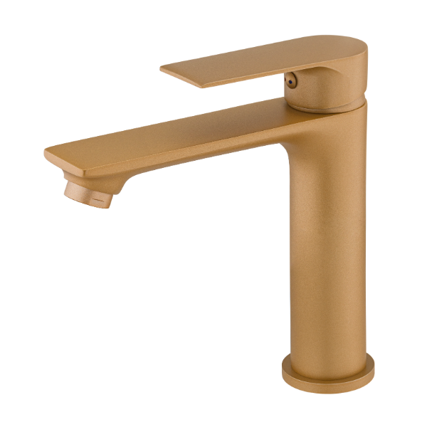 Grifo de lavabo dorado